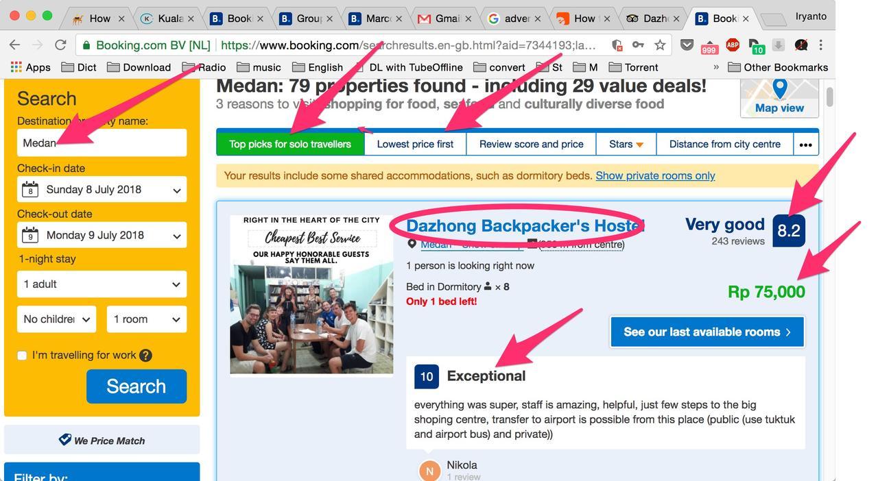Dazhong Backpacker'S Hostel Medan Zewnętrze zdjęcie